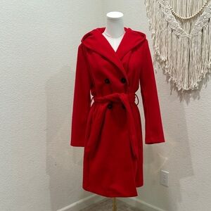 Zara Red Trench Coat
